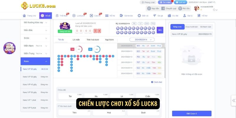 Chiến lược chơi Xổ Số Luck8