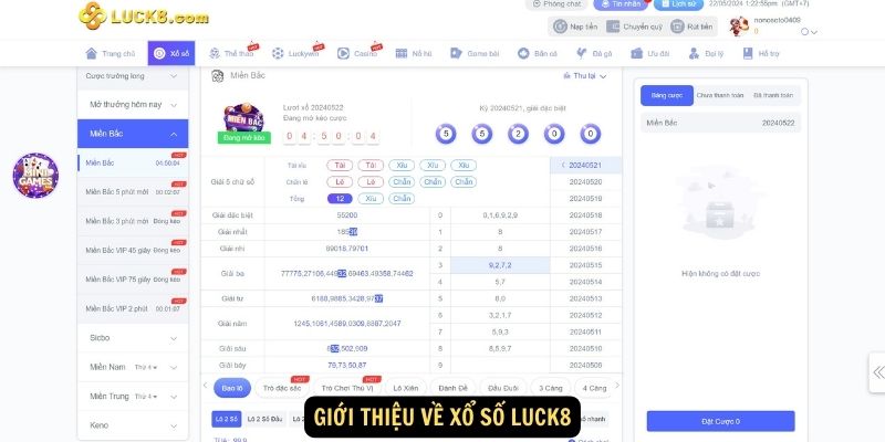 Gioi thieu ve Xo So Luck8